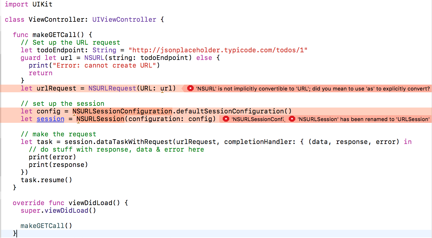 Xcode trying to autocorrect errors